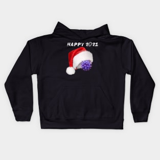 COVID SANTA Happy new Year 2021 Kids Hoodie